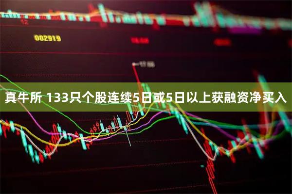 真牛所 133只个股连续5日或5日以上获融资净买入