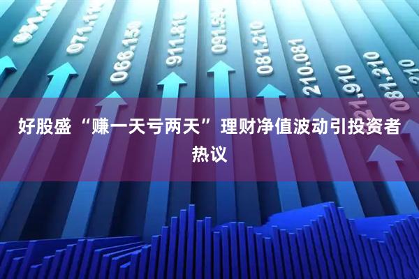 好股盛 “赚一天亏两天” 理财净值波动引投资者热议