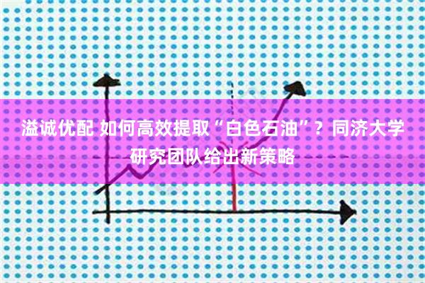 溢诚优配 如何高效提取“白色石油”？同济大学研究团队给出新策略
